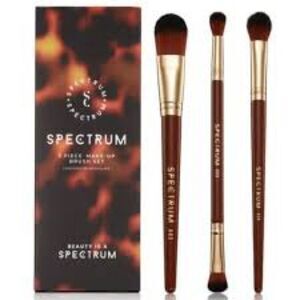 NWT SPECTRUM Pantherine 3 Piece Makeup Brush Set